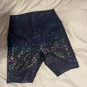 Zyia Rainbow Leopard Print Women's Hustle Shorts